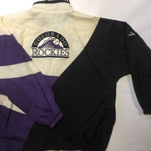 🏔Vintage Colorado Rockies 3/4 Zip Pullover Jacket